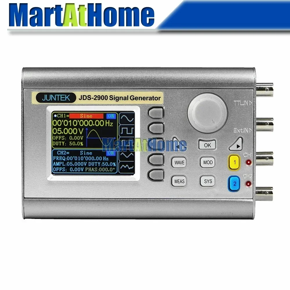 Function Arbitrary Waveform Generator - Digitale, tweekanaals DDS-signaalgenerator met functie voor