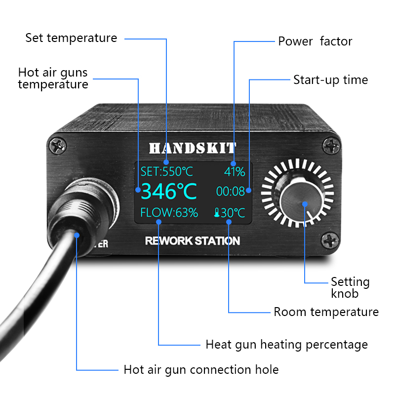 T12 Heteluchtpistolen OLED Dig - Hot Air Rework Station T12 recensie en prijs